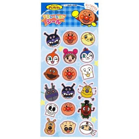 SUNSTAR Decoration Sticker Blue Let's Go! Anpanman Anpanman 2730010D