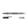 Tombow 铅笔毛笔书写签名笔 Fudenosuke 庆祝和哀悼双 S 包 GCD-121 墨水和淡墨水