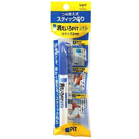 Tombow 铅笔棒胶水 消失色 Pit Hosomi PT-PC