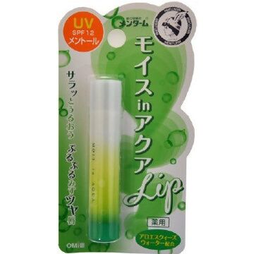 Omi brothers Mentamu Moisturizer in aqua lip 4g menthol UV