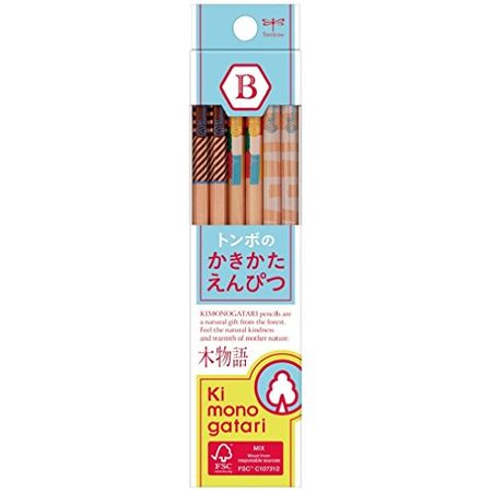 蜻蜓牌鉛筆 F木物語書寫鉛筆 B硬度 KB-KF01-B 淺藍色 1打