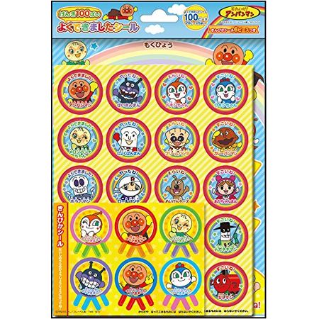 SUNSTAR元氣 100 再見！做得好的貼紙，走吧！麵包超人2200010A