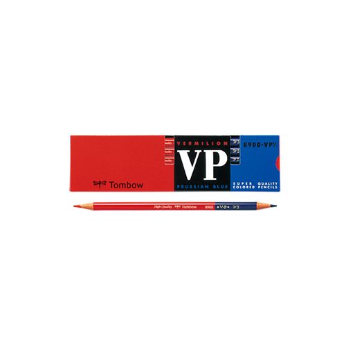 Tombow Pencil red and blue pencil 8900VP round shaft 8900-VP7 / 3 Shuai 7: 3 1 dozen