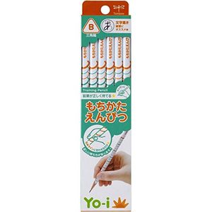 蜻蜓铅笔铅笔铅笔哟-i的Mochikata乙三角形轴右左组合KE-EY02-B 1打