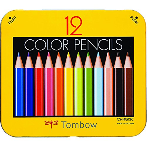 蜻蜓鉛筆 蜻蜓鉛筆鉛筆迷你彩色鉛筆NQ 12種顏色BCA-151卷筆刀