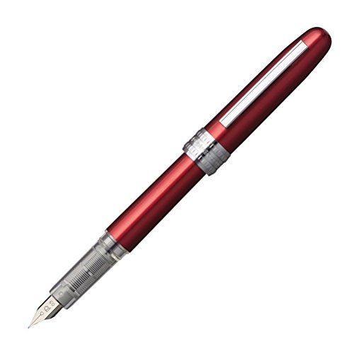Platinum Plaisir Fountain Pen, Medium Nib, Red, PGB1000#70-3