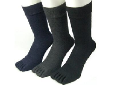 Five silver ion finger socks solid color 3 colors