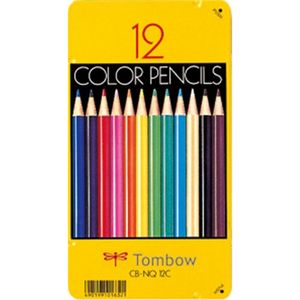 蜻蜓铅笔铅笔彩色铅笔NQ 12种颜色CB-NQ12C