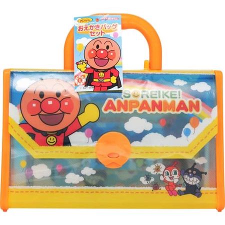 SUNSTAR Anpanman Drawing Bag Set Let's Go! Anpanman 1060010B