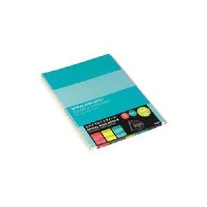 Plus ring notebook A4 6.5mm ruled paper 30 pieces three books input RS-230-3P 3 Iroshokukomi 76802
