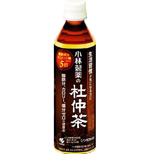 Kobayashi Pharmaceutical Tochu Tea (Eucommia Tea) 500ml, 24 Bottles