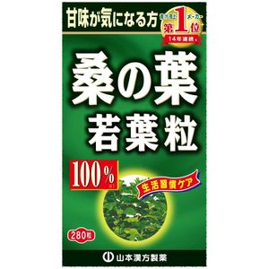 100% Mulberry Leaf Tablets, Yamamoto Kampo (280 tablets)