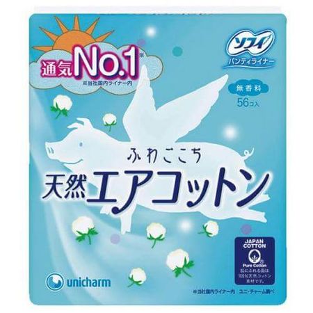 尤妮佳蘇菲Fuwagokochi自然空氣棉（56張）