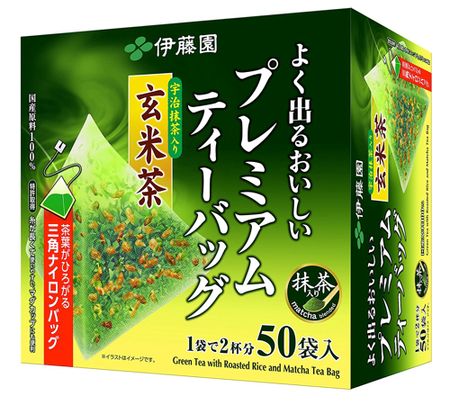 Oi Ocha 高級茶包，糙米茶配抹茶，50個茶包