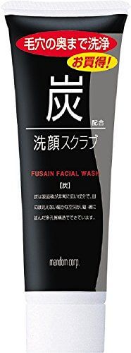 Mandom Charcoal Facial Scrub 100g