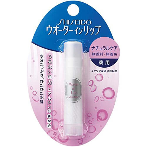 資生堂 Water in Lip 藥用天然護唇膏（無香料・無色素）3.5g