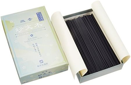 Baieido Incense Sticks, Lightly Scented Kobunki, Short Flat Bulk Pack, Light Smoke