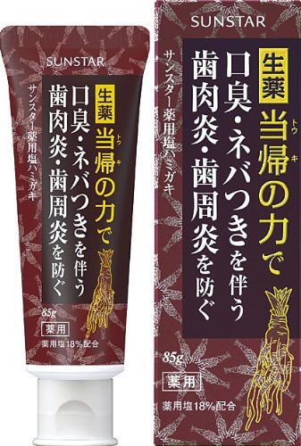 SUNSTAR Medicinal Salt Toothpaste [Spicy Mint] 85g [Quasi-Drug]