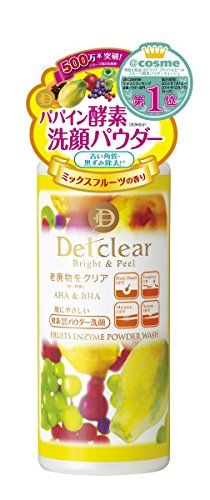 Detclear Bright & Peel Fruit Enzyme Powder Wash 75g