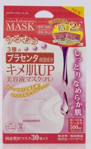 JAPAN GALS PURE5 Placenta 紧致抗皱面膜