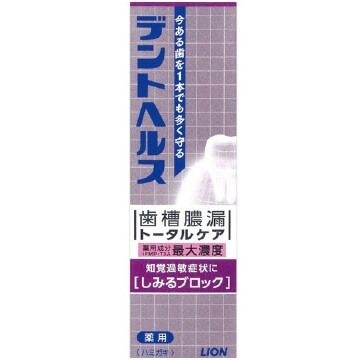 デントヘルス 薬用ハミガキ しみるブロック 85g