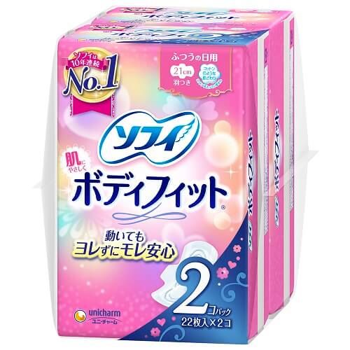 Sofy Body Fit 正常使用 附護翼 21cm 22 片 x 2 包