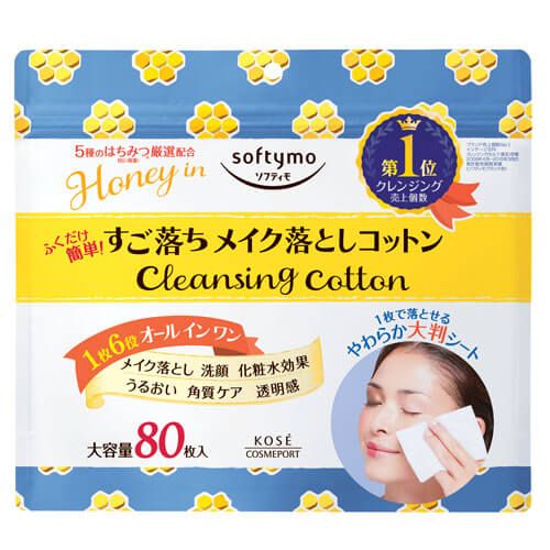 Softymo Cleansing Cotton with Honey (80 Sheets)