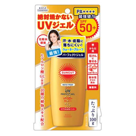 コーセーコスメポート サンカット 日焼け止めジェル SPF50(ウォータープルーフ) 100g