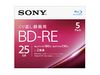 BD-RE Ver.2.1 1-2x 25GB 5张刻录光盘 [兼容喷墨打印机] 5BNE1VJPS2