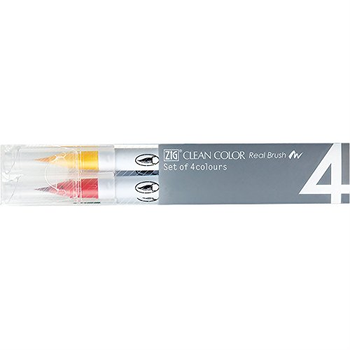 吳竹 吳竹 【ZIG】Clean Color Real Brush 4色組合/純色[RB-6000AT/4VC]