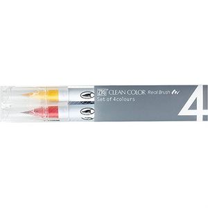 Kuretake [ZIG] Clean Color Real Brush 4-color set/Pure Color[RB-6000AT/4VC]