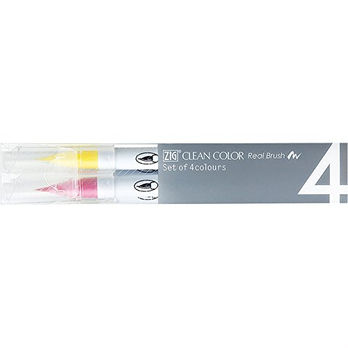 吳竹 吳竹 【ZIG】Clean Color Real Brush 4色組合/流行色[RB-6000AT/4VB]