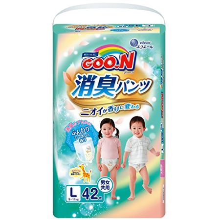 GOO.N 消臭紙尿褲 L號 42片裝 嬰幼兒專用尿布