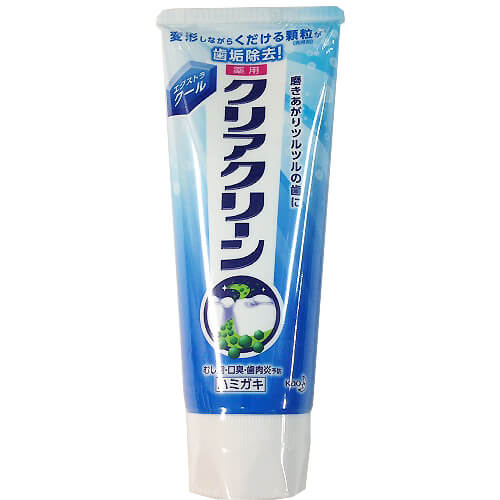 花王 Clear clean 可伶可俐藥用顆粒牙膏 超級清涼口味 130g
