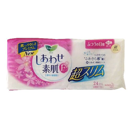 Laurier F Happy Skin Ultra Slim Sanitary Pads (Regular Day Use, With Wings)