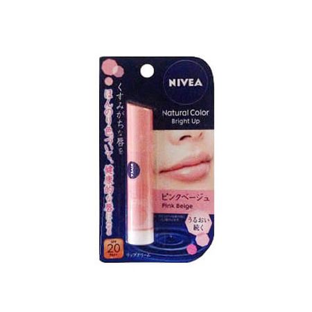 Nivea natural color lip Bright up pink beige