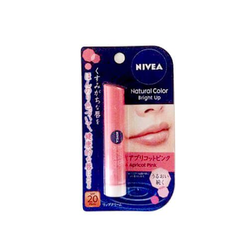 NIVEA Natural Color Lip Bright Up - Apricot Pink