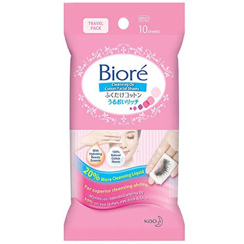 花王 蜜妮/Biore 卸妝棉片 濕潤豐盈隨身包 10片裝