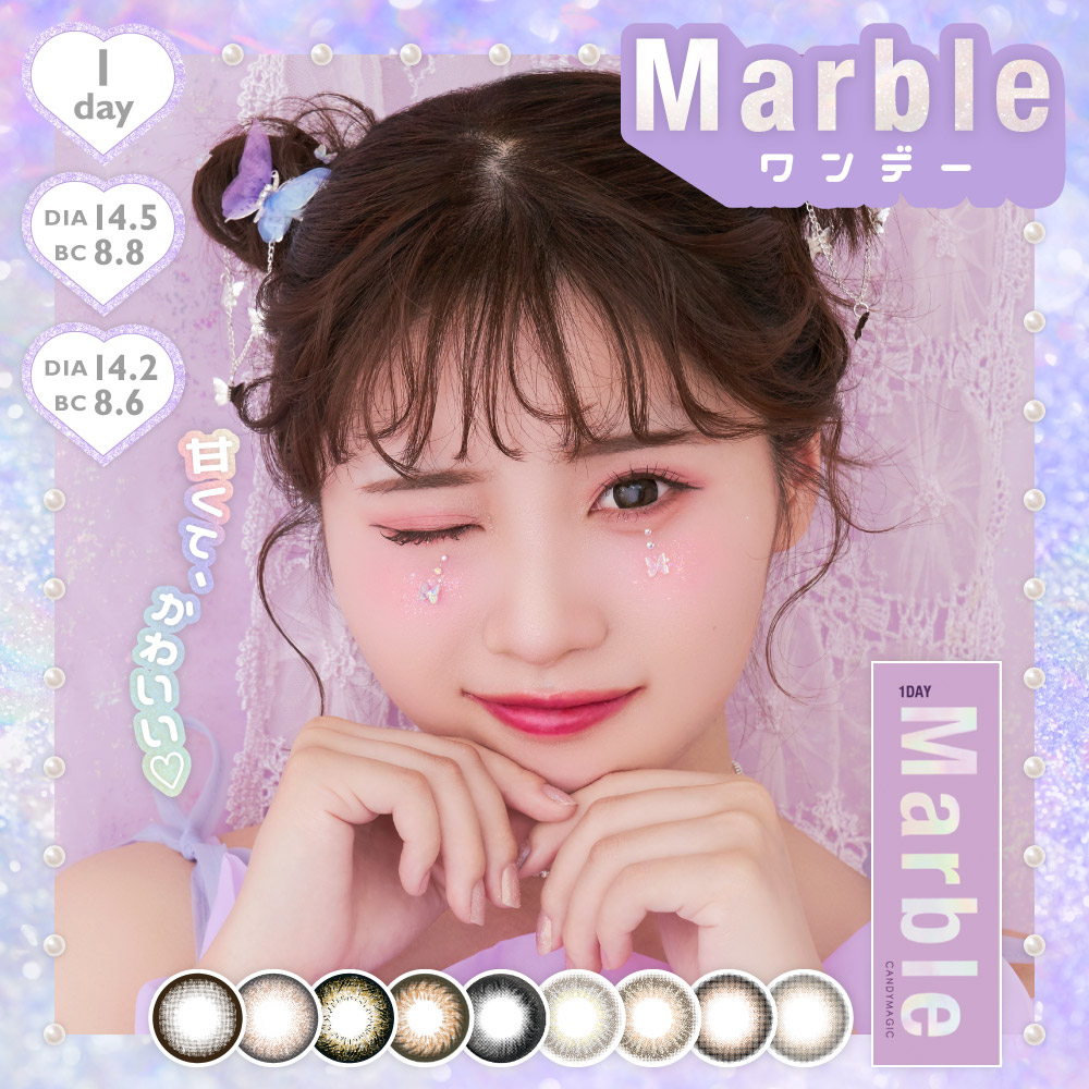 Lcode Marble Marble by LUXURY 1day 【彩色隱形眼鏡/日拋/有・無度數/10片裝】