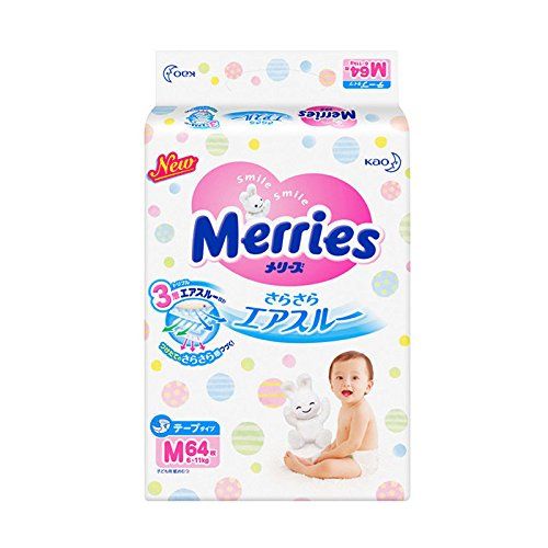 메리 테이프 전혀 에어 스루 M (6 ~ 11kg) 64 장