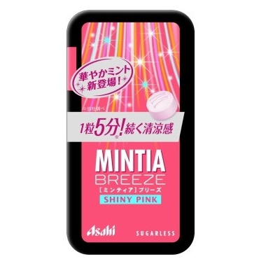 朝日食品集團 MINTIA MINTIA 口氣清新糖 SUNSHIN PINK 30粒
