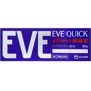 [Des. 2nd-Class OTC Drug] Eve Quick Headache Medication, 20 Tablets - SSP