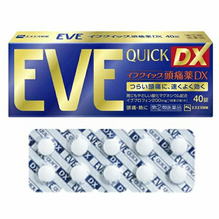 SS製藥 EVE止痛藥 白兔牌 EVE QUICK DX 頭痛藥 40粒【指定第2類醫藥品】