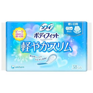 Unicharm 蘇菲身體貼合輕薄無翼衛生棉（38片裝）