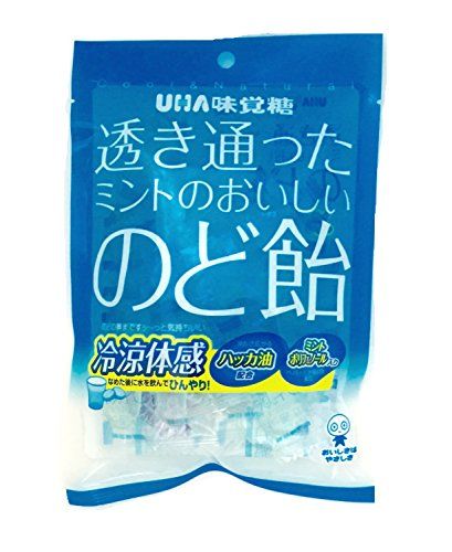 UHA味覚糖 透き通ったミントのおいしいのど飴 92g