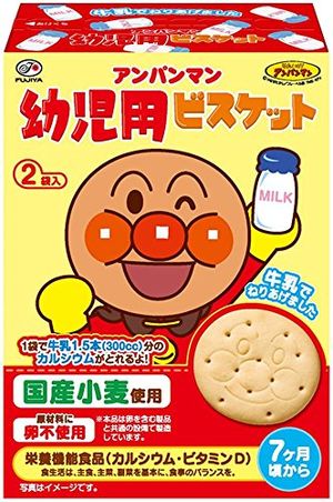 Fujiya 84g Anpanman biscuits for infants