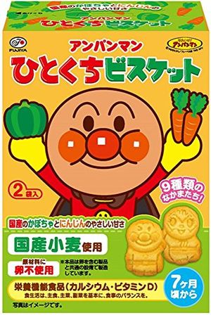 Fujiya 72g Anpanman bite biscuits