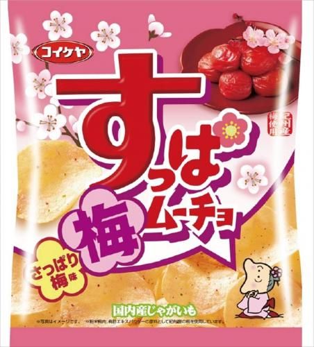 湖池屋 すっぱムーチョチップス さっぱり梅味 55g