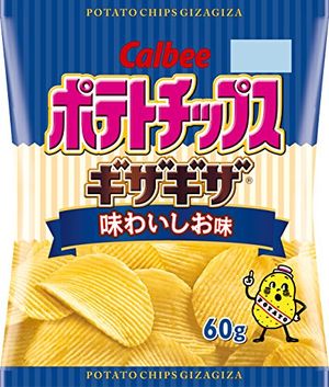 Calbee Potato Chips "Gizagiza" Crinkle Cut - Lightly Salted