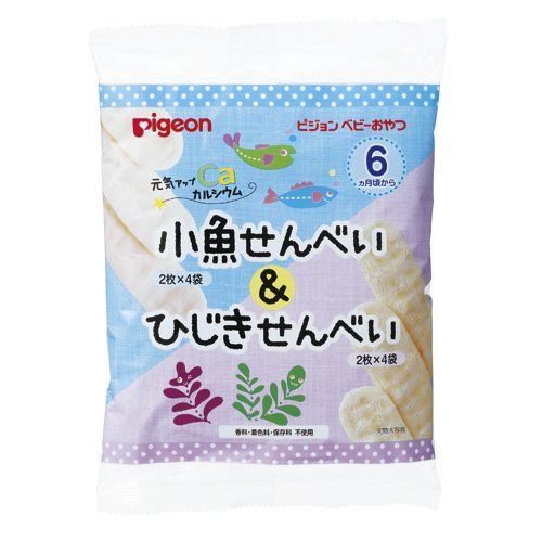 pigeon Genki up calcium small fish crackers and seaweed crackers